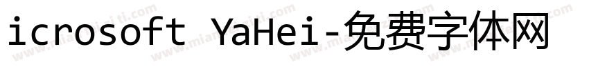 icrosoft YaHei字体转换